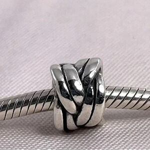 Pandora Forget Me Knot 925 Sterling Silver Charm Authentic Stamped Threaded